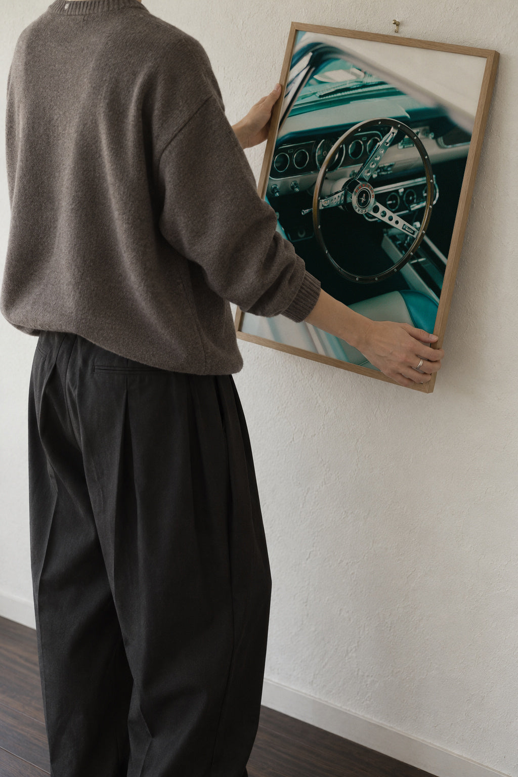 Classic Car VII - Framed poster in an interior
