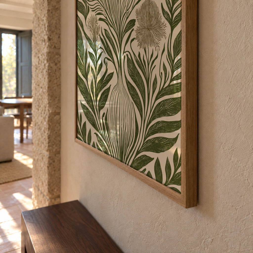 Nouveau Nature - Framed poster detail