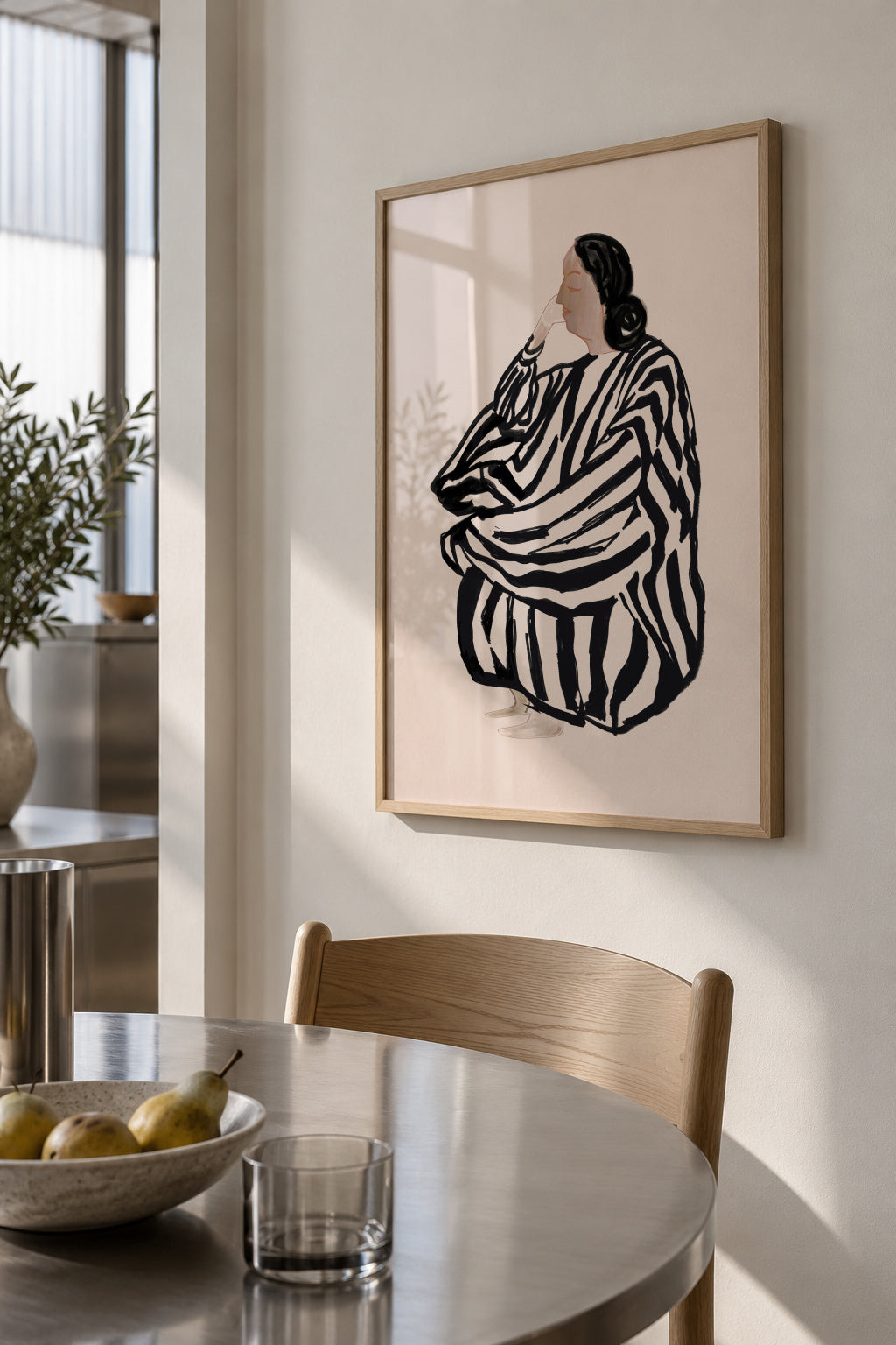 Female Figure 1 - Framed poster in an interior