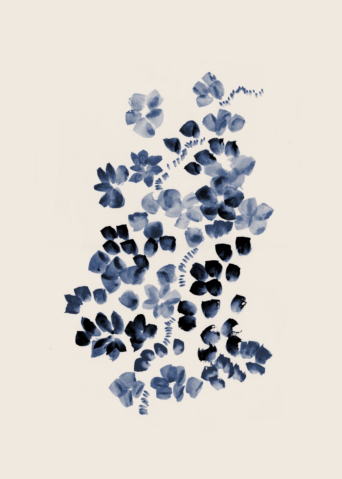 20 Blossoms On a Vine I 24x36 - Unframed art print