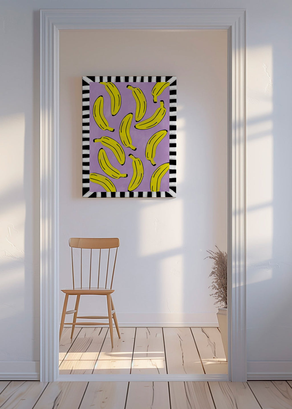 Cuadro de cocina con plátanos amarillos – Canvas