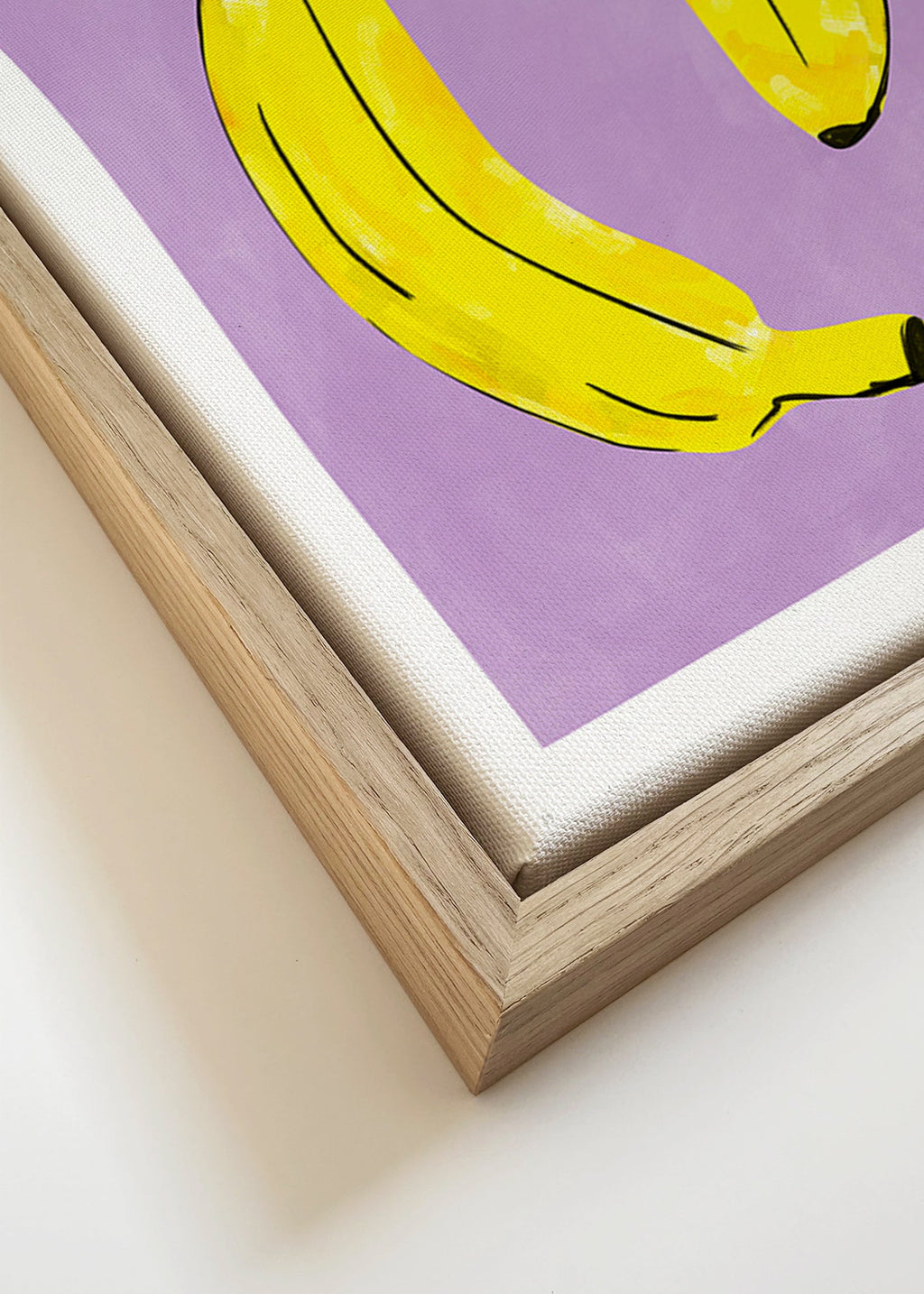 Cuadro de cocina con plátanos amarillos – Canvas detail