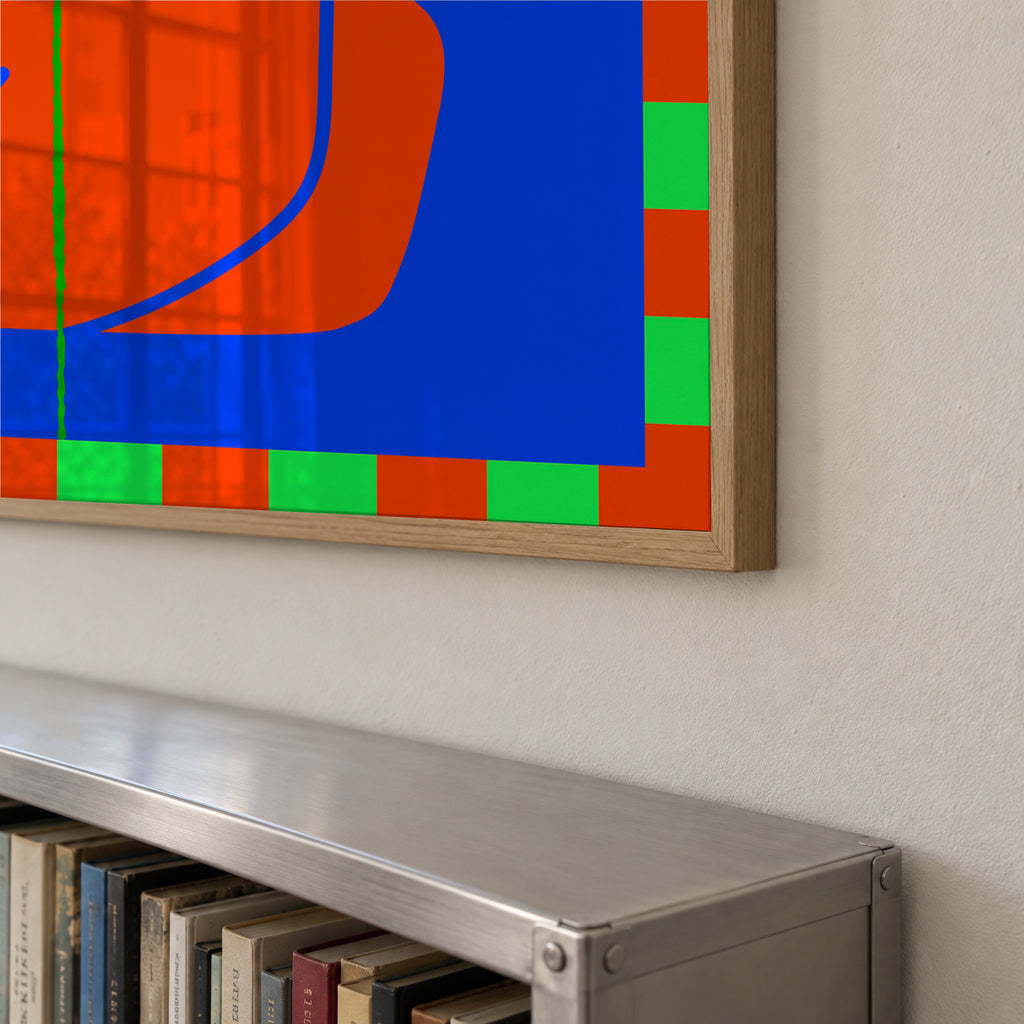 Contemplative Embrace - Framed poster detail