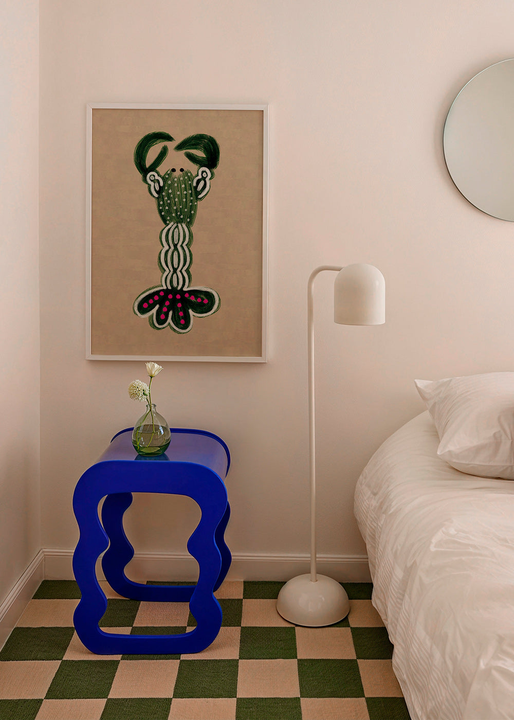 Cuadro de langosta verde ilustrada – Product3