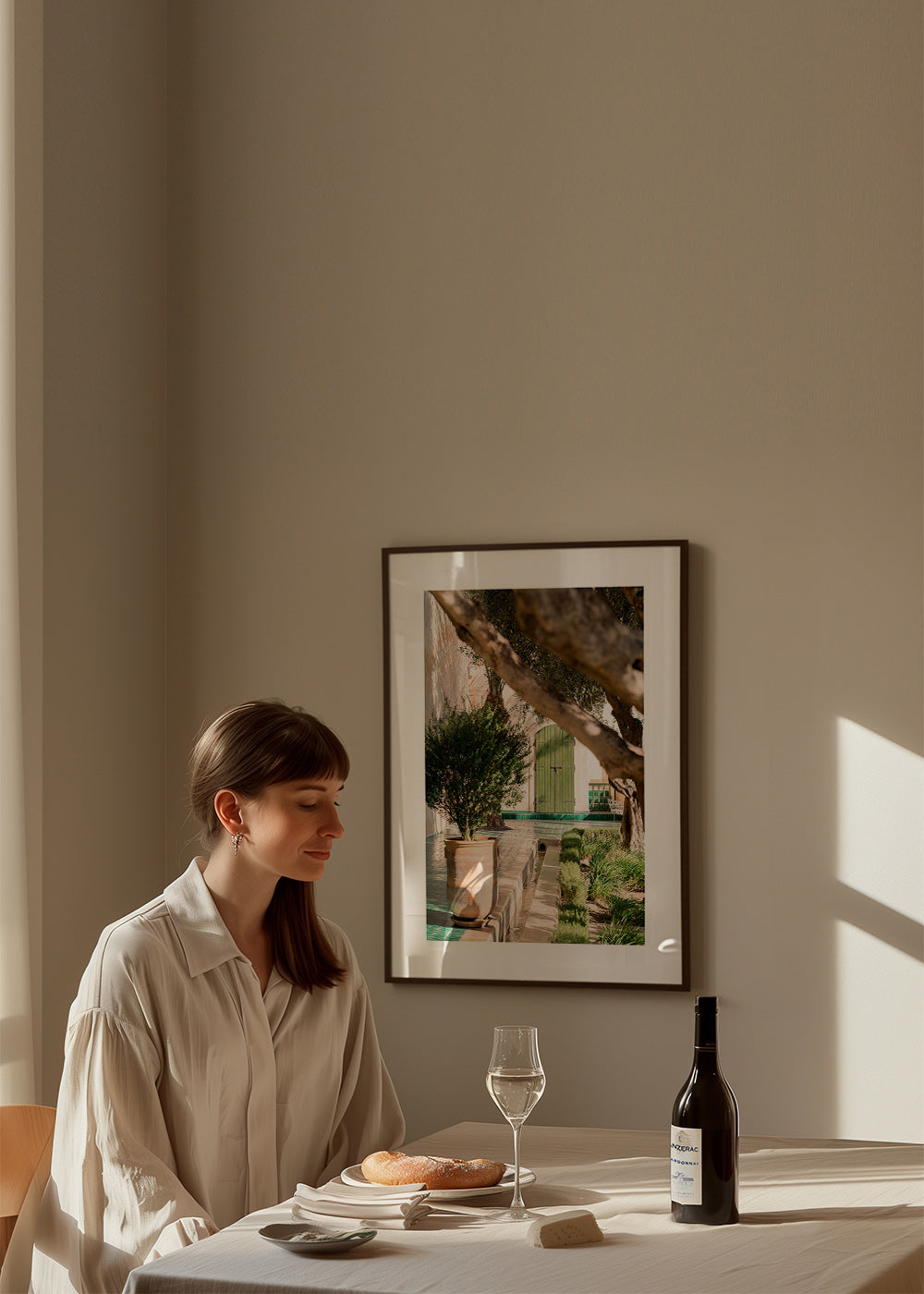 Lámina botánica de patio mediterráneo – Product1