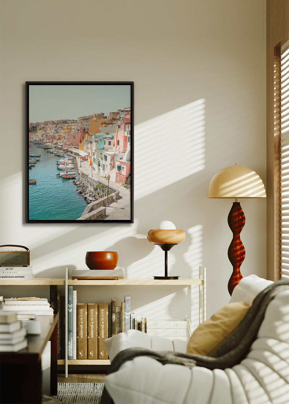 Cuadro de ciudades Procida puerto colorido – Canvas2