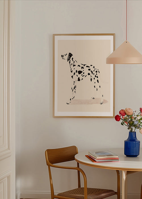 Cuadro dálmata ilustración minimal – Product1