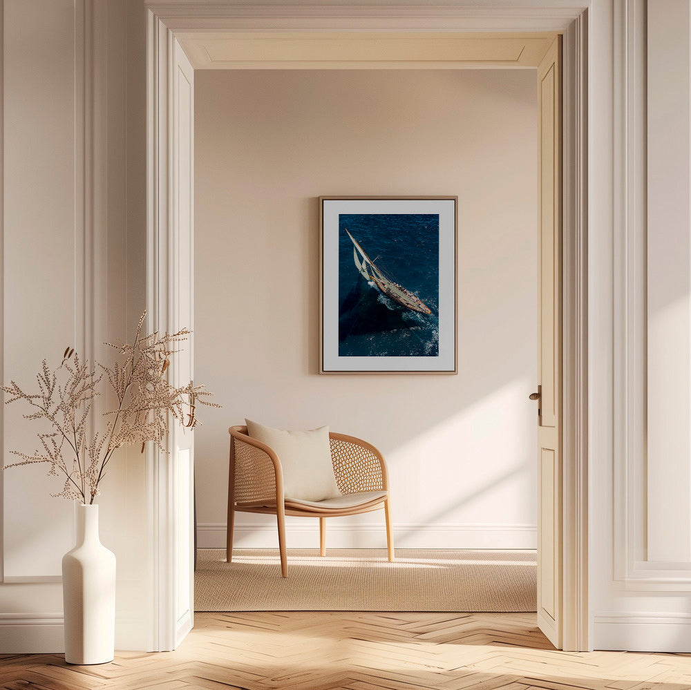 Fotografía de velero clásico en regata – Canvas2