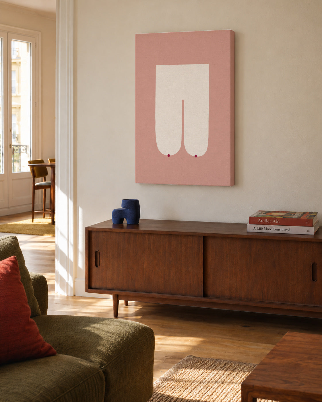 Boobs 12 - Unframed canvas in an interior