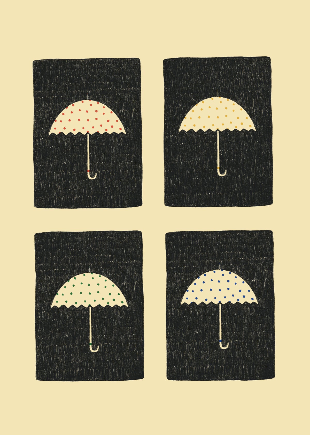 I'm Happy when it Rains - Unframed art print
