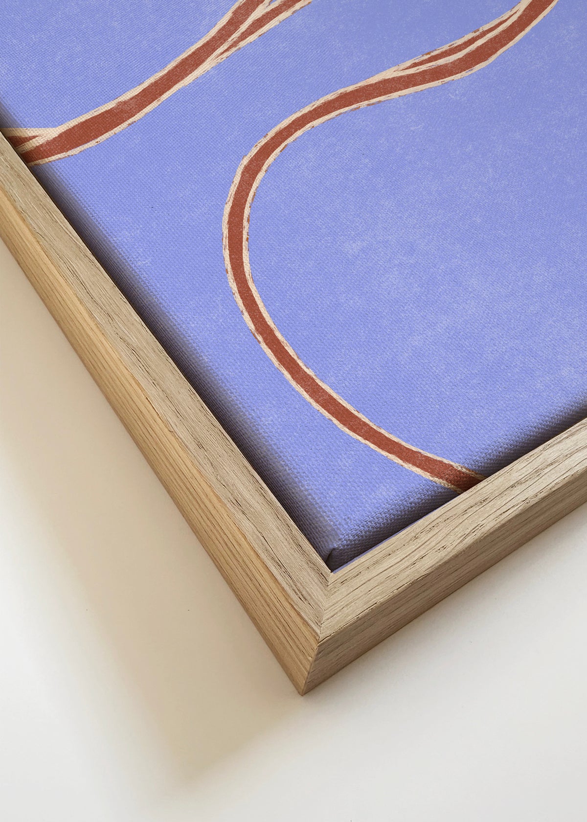 deep swimming - Framed canvas detail