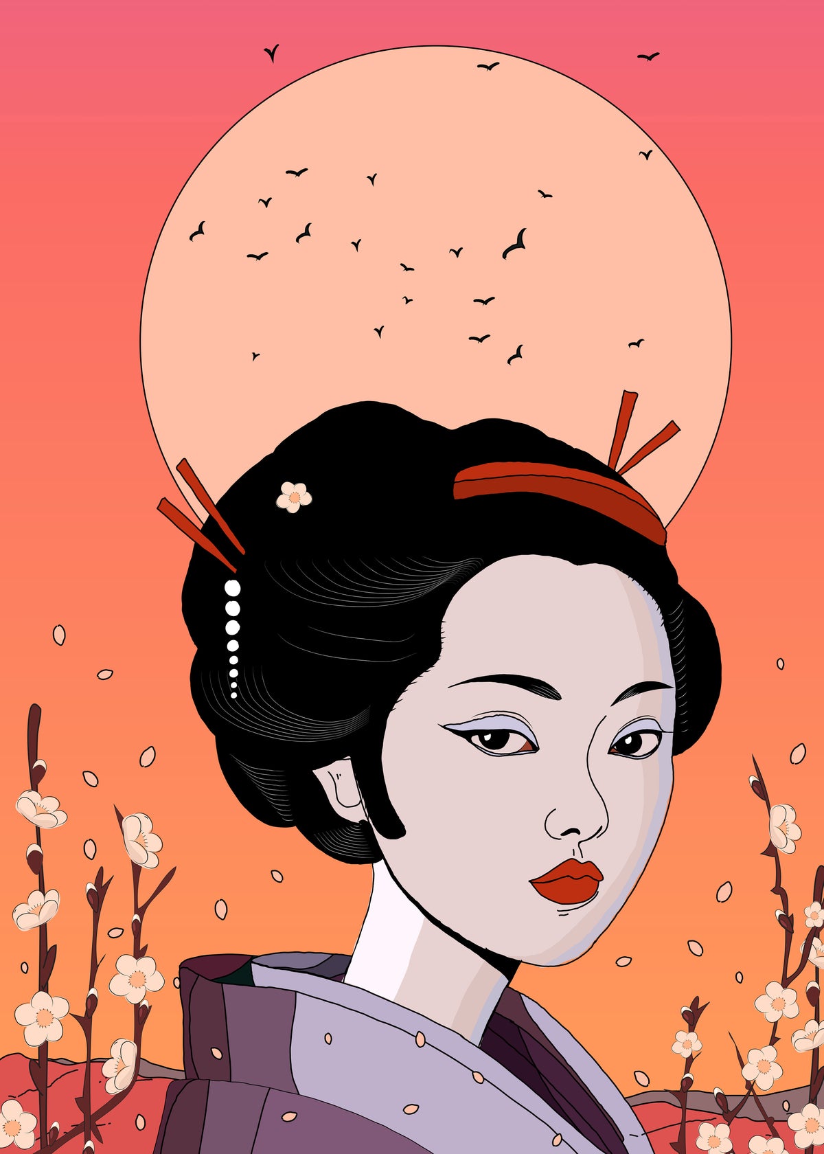 Geisha - Unframed art print