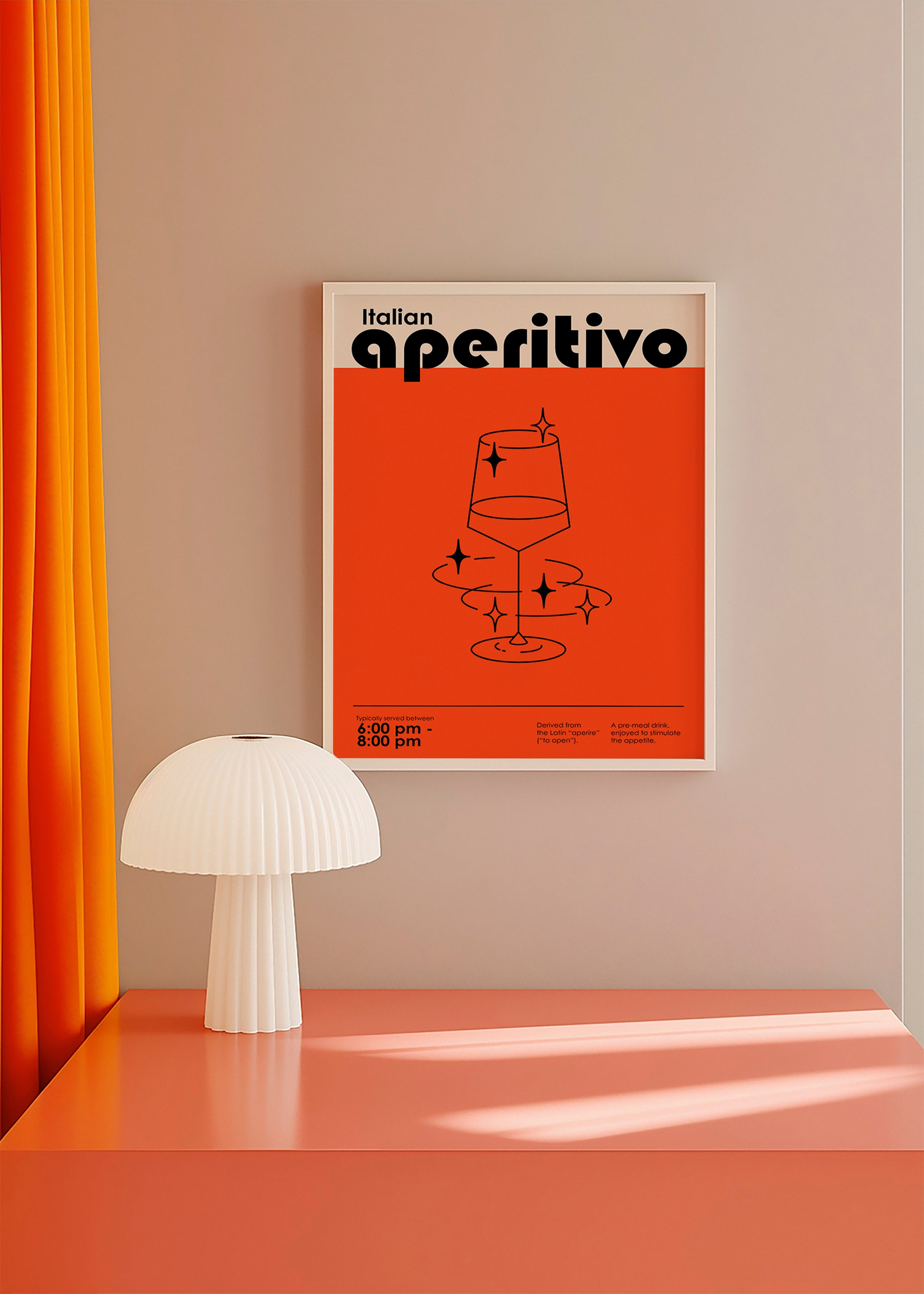 Cuadro de cocina Aperitivo italiano gráfico – Product1