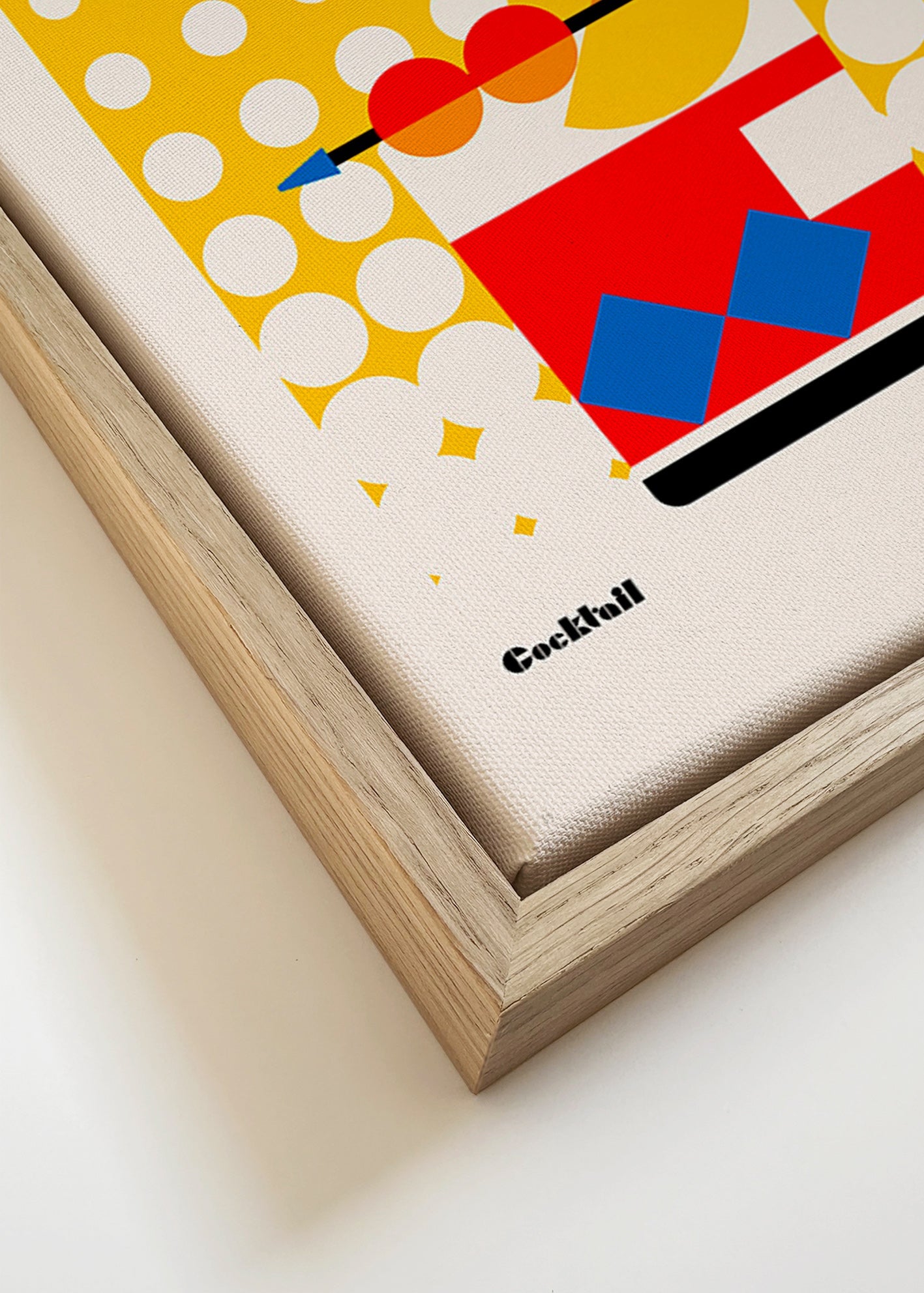 Cuadro de cocina Old Fashioned estilo Bauhaus – Canvas detail