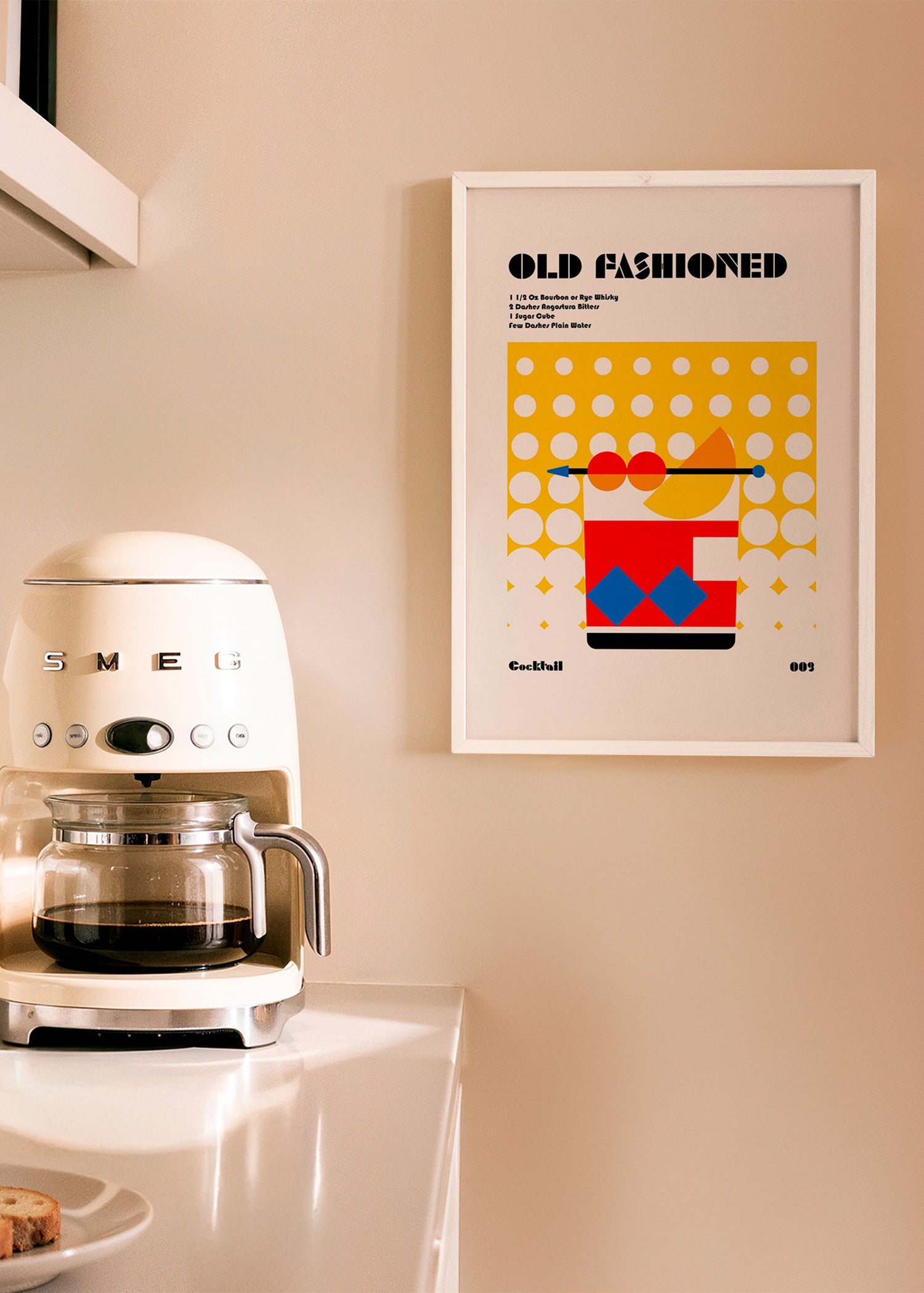 Kitchen art: Old Fashioned Bauhaus poster | Wall art, framed