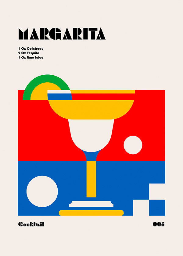 Cuadro de cocina Margarita estilo Bauhaus