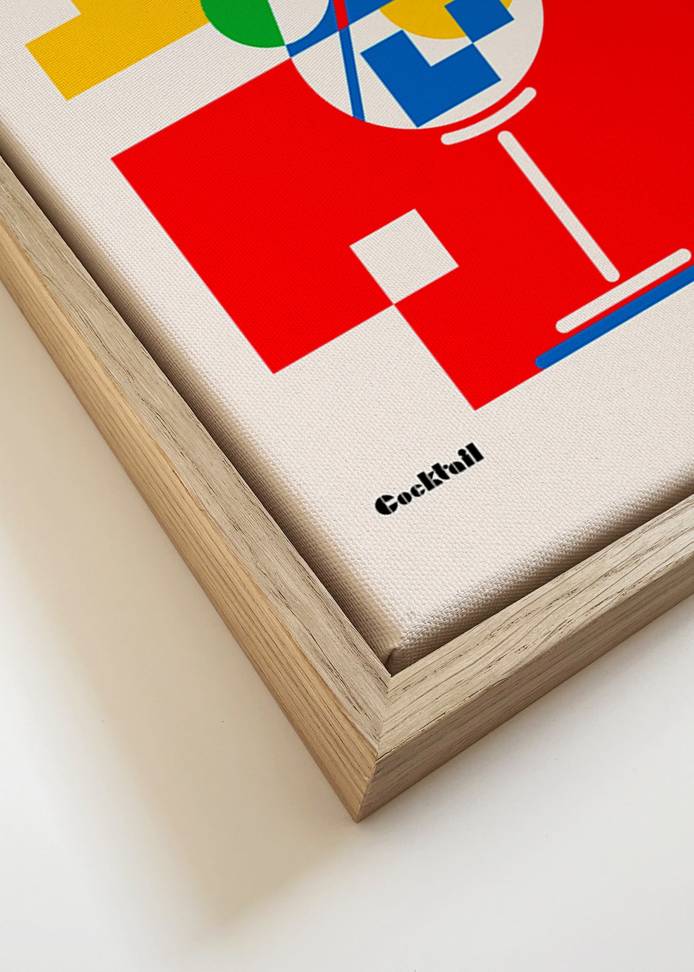 Cuadro de cocina Gin Tonic estilo Bauhaus – Canvas detail