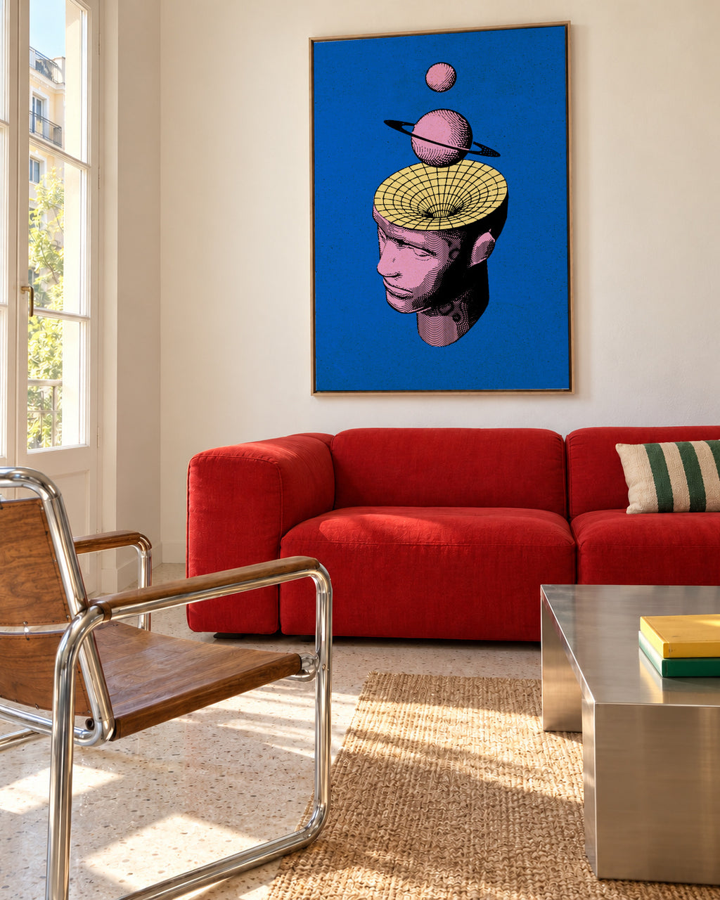 Inner Space Final - Framed canvas in an interior
