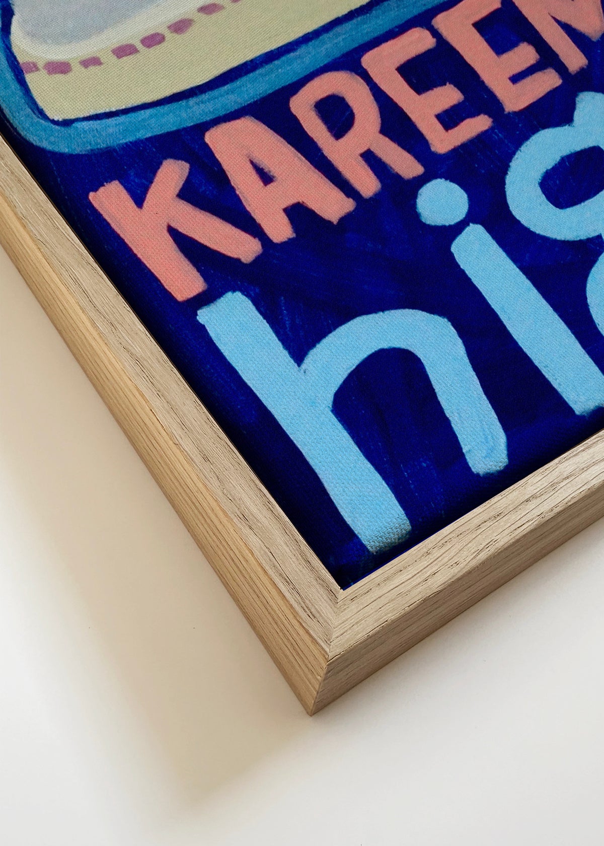 High Tops - Framed canvas detail