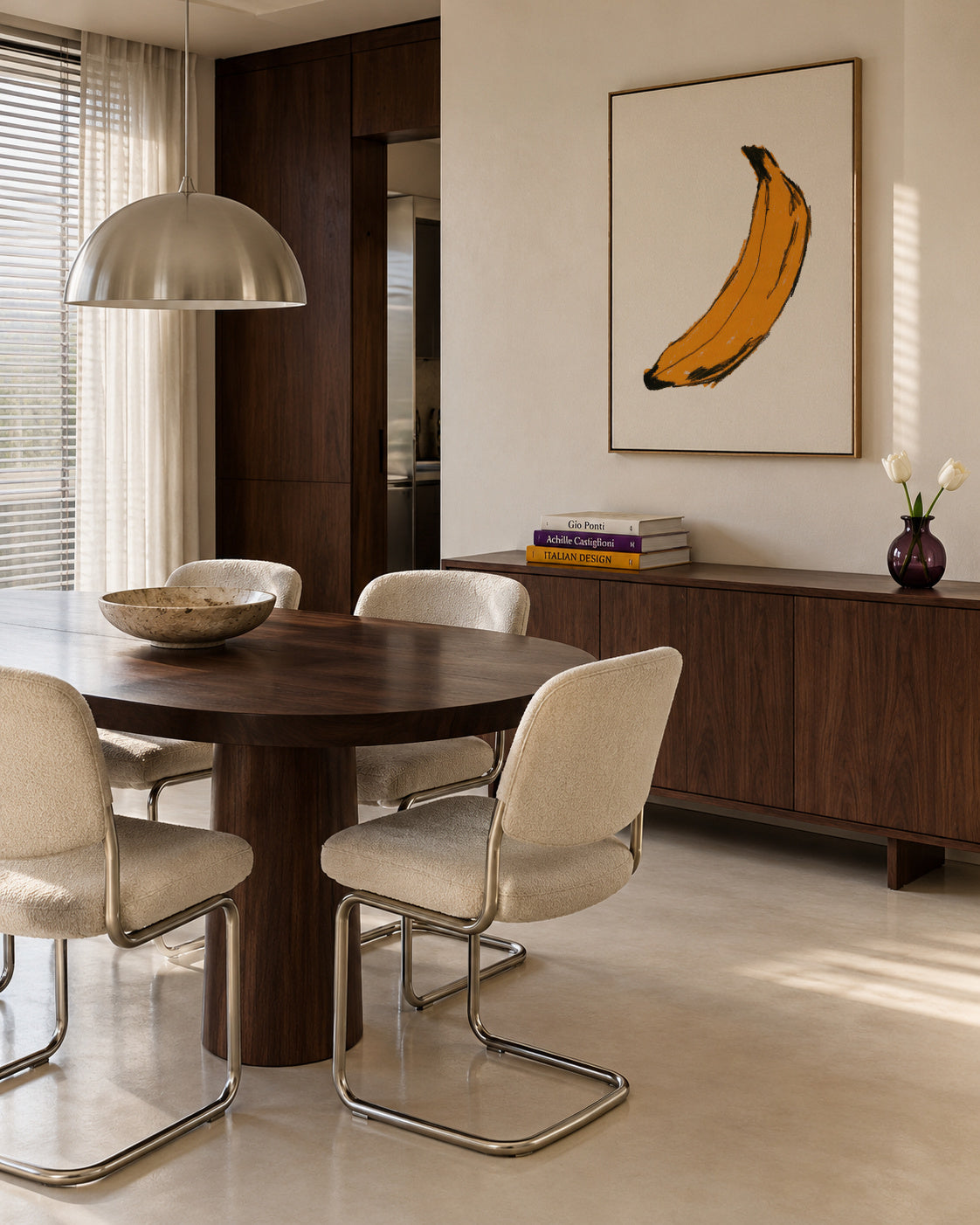 Banana - Framed canvas in an interior