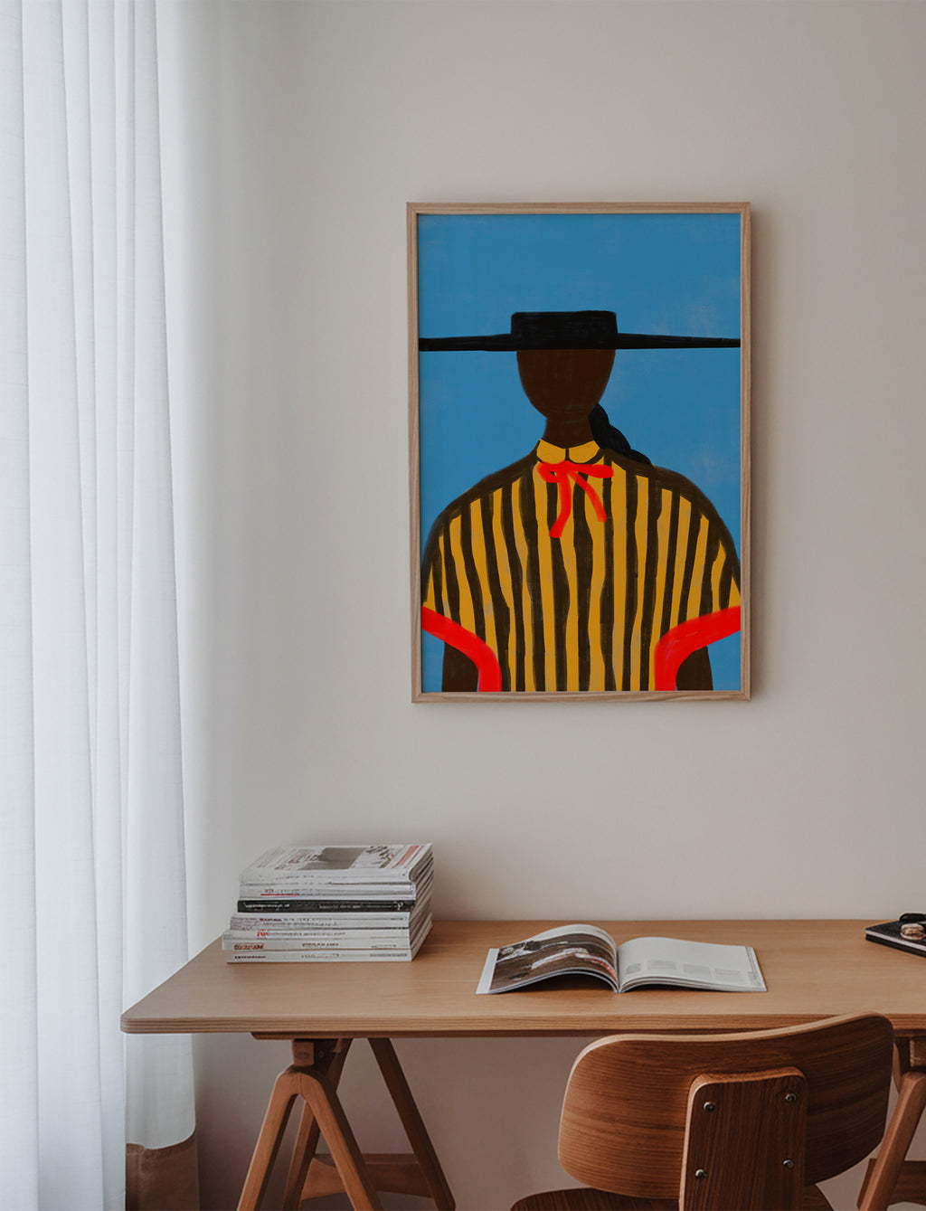 Bold Hat Woman and Stripes New Mexico Style