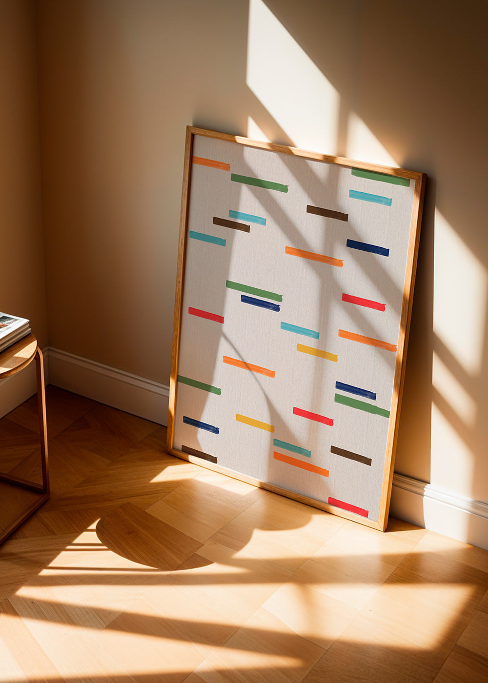 Cuadro abstracto con rayas flotantes – Product3