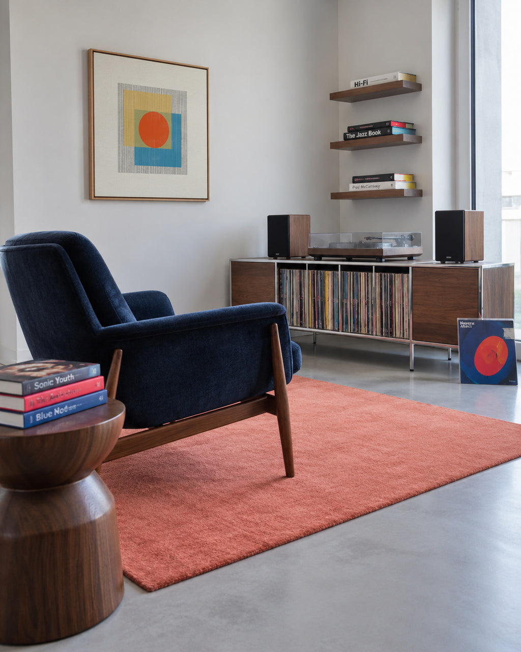 Geometric Harmony - Framed canvas in an interior