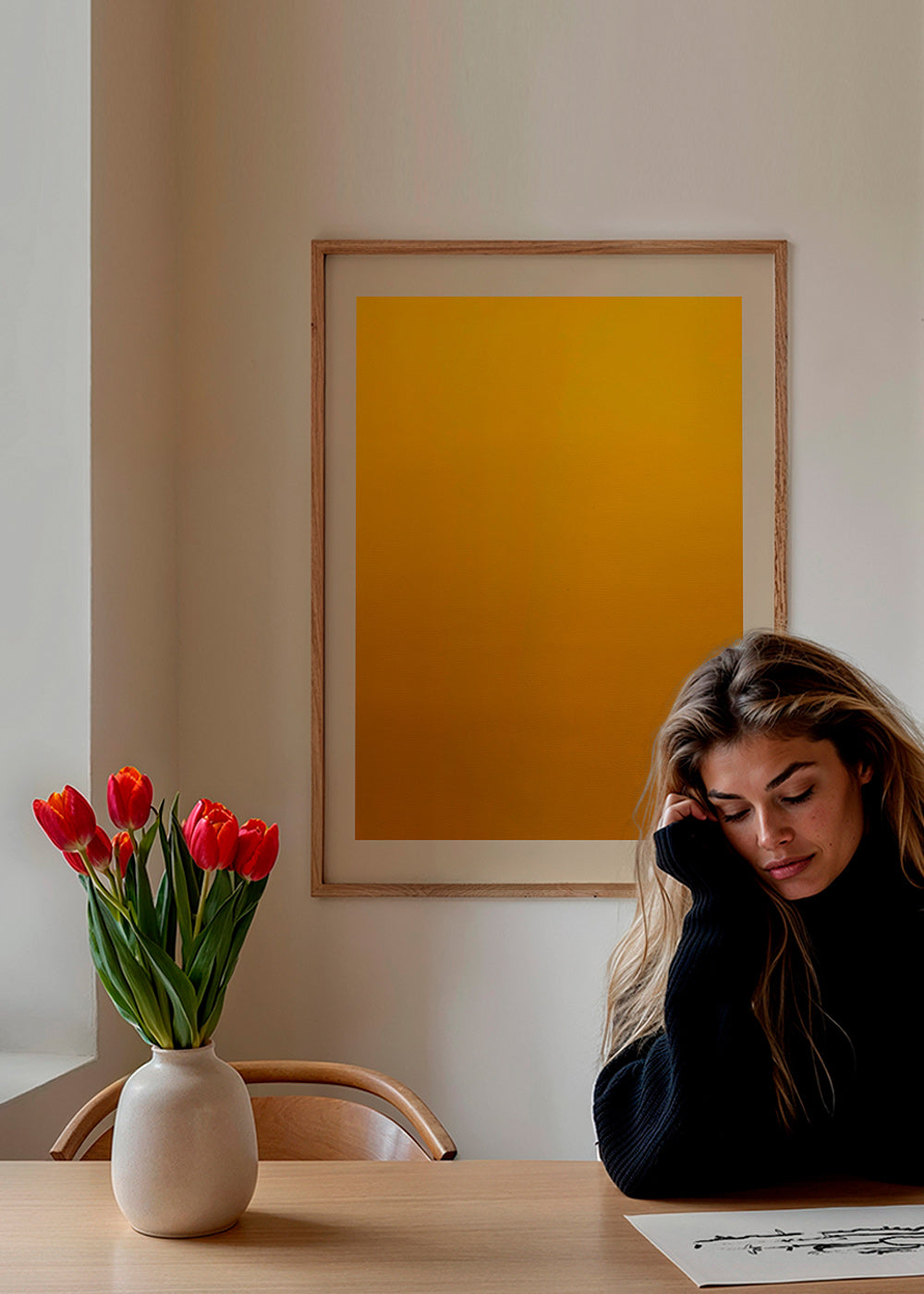 Cuadro minimalista degradado dorado – Product2