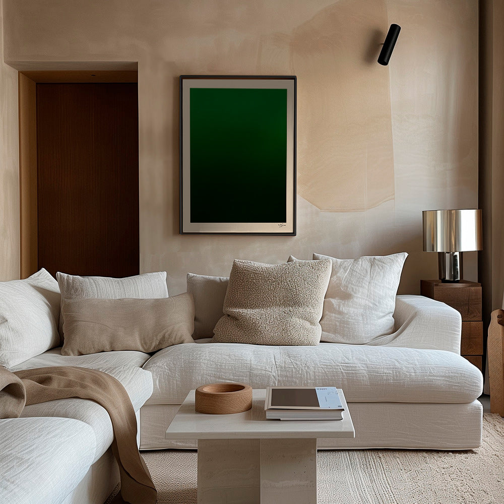 Cuadro abstracto degradado verde – Canvas1