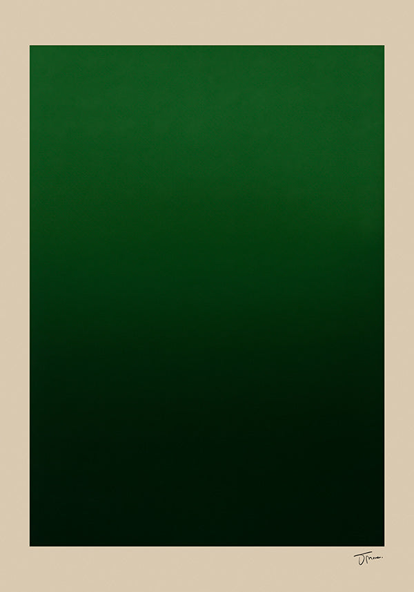 Cuadro abstracto degradado verde