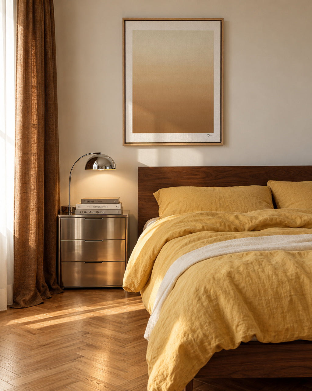Desert Sand - Framed canvas in an interior