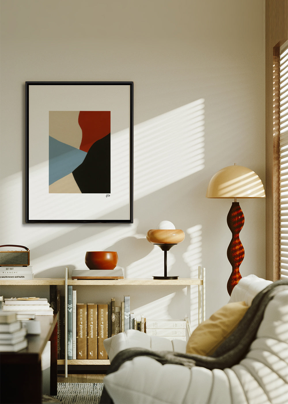Interlude I - Framed canvas in an interior