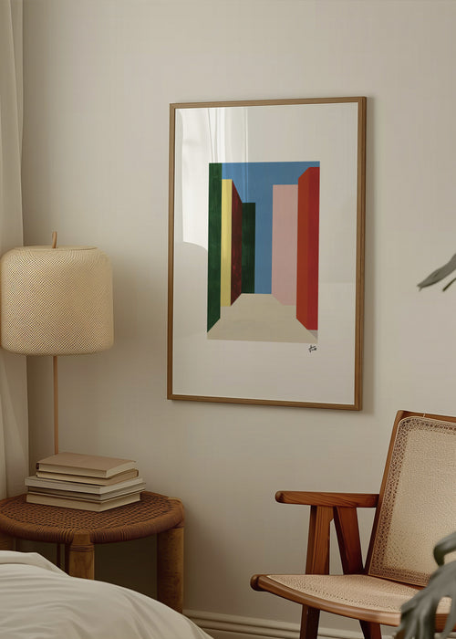 Silent Passage - Framed poster in an interior