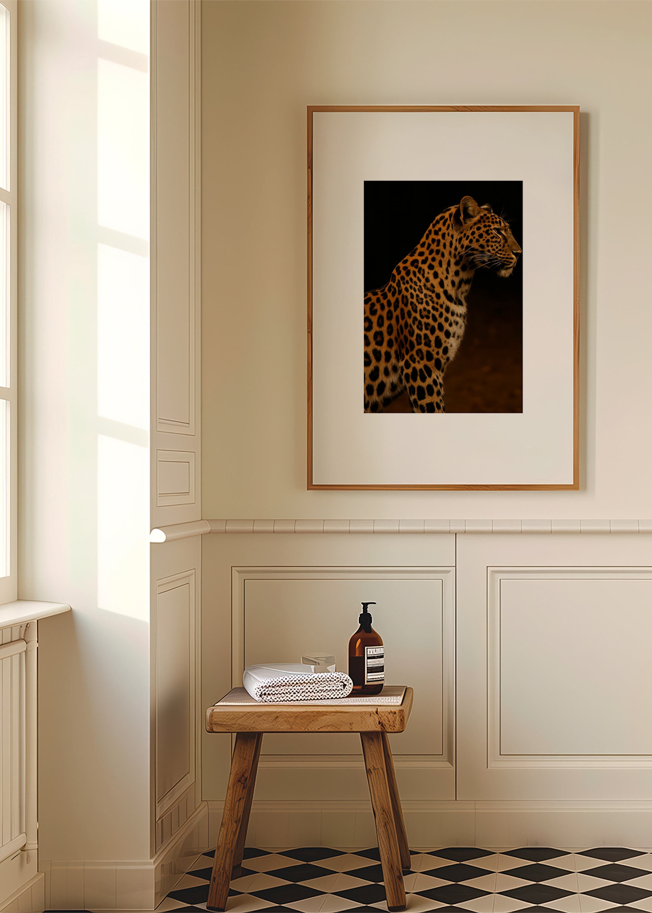 Cuadro leopardo perfil en estudio – Product3