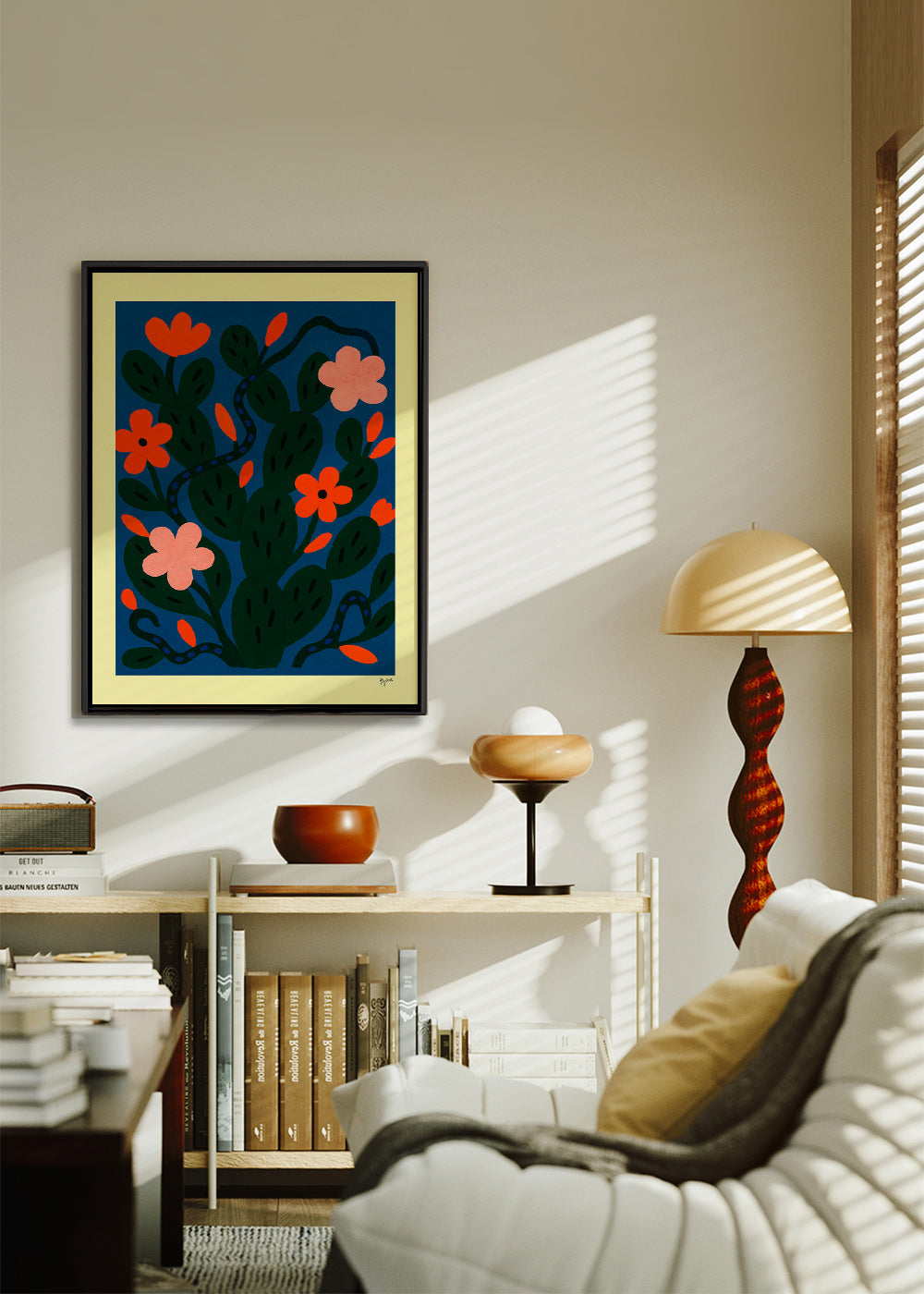 Lámina botánica con flores nocturnas – Canvas1