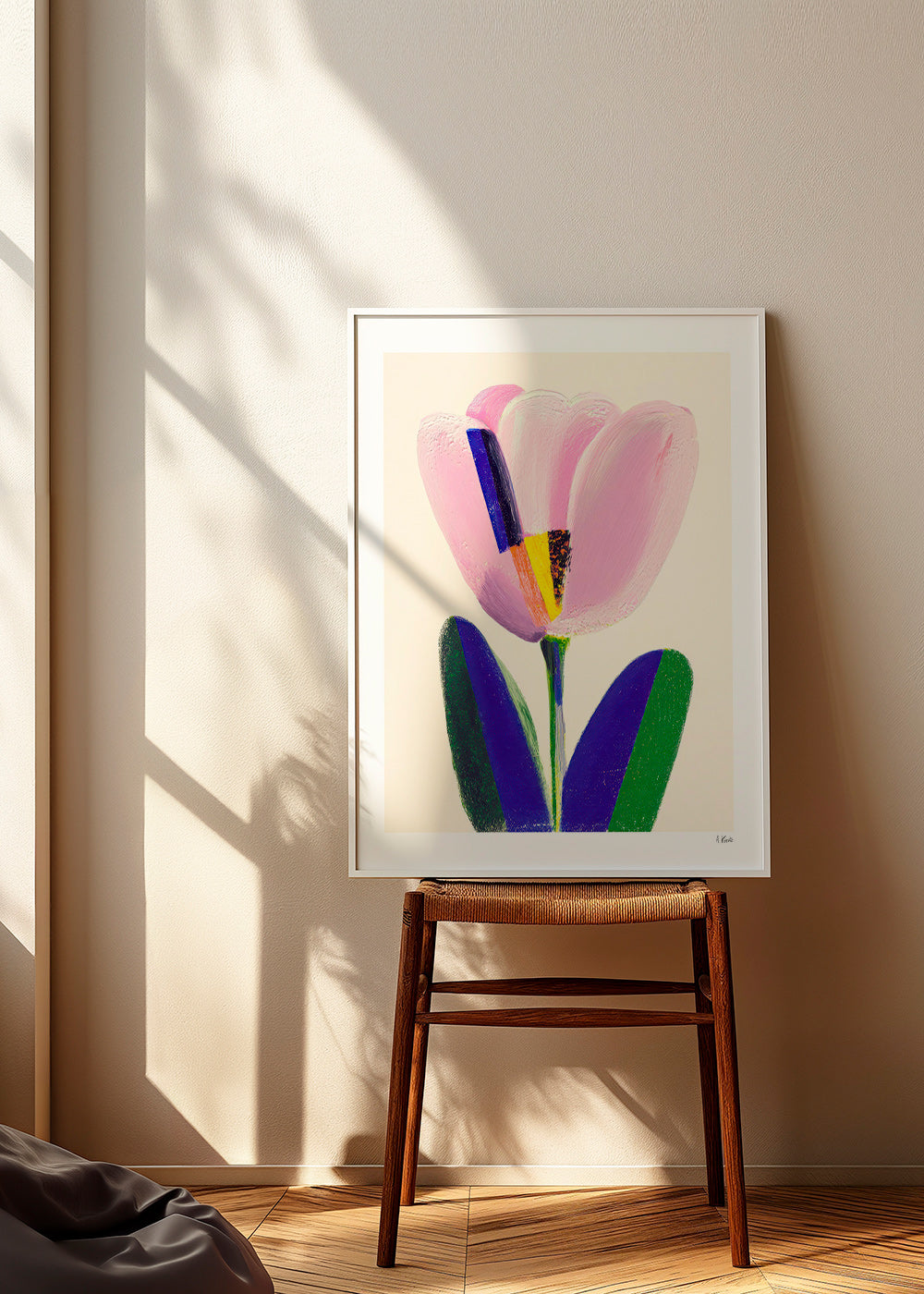 Lámina botánica tulipán rosa – Product1