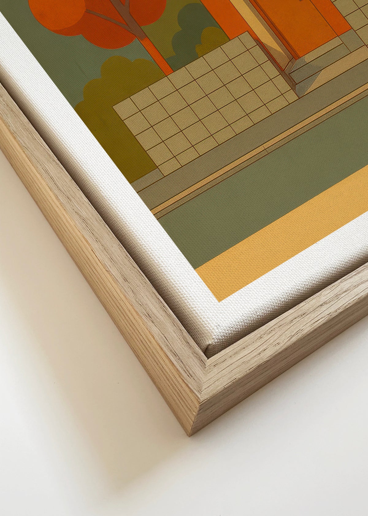 Tokyo House - Framed canvas detail