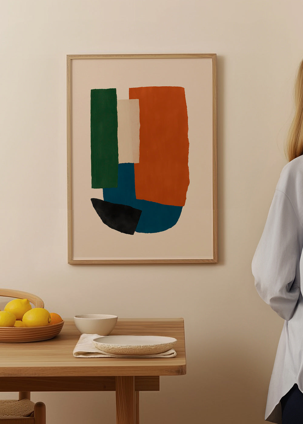 Cuadro abstracto bloques terrosos – Product1