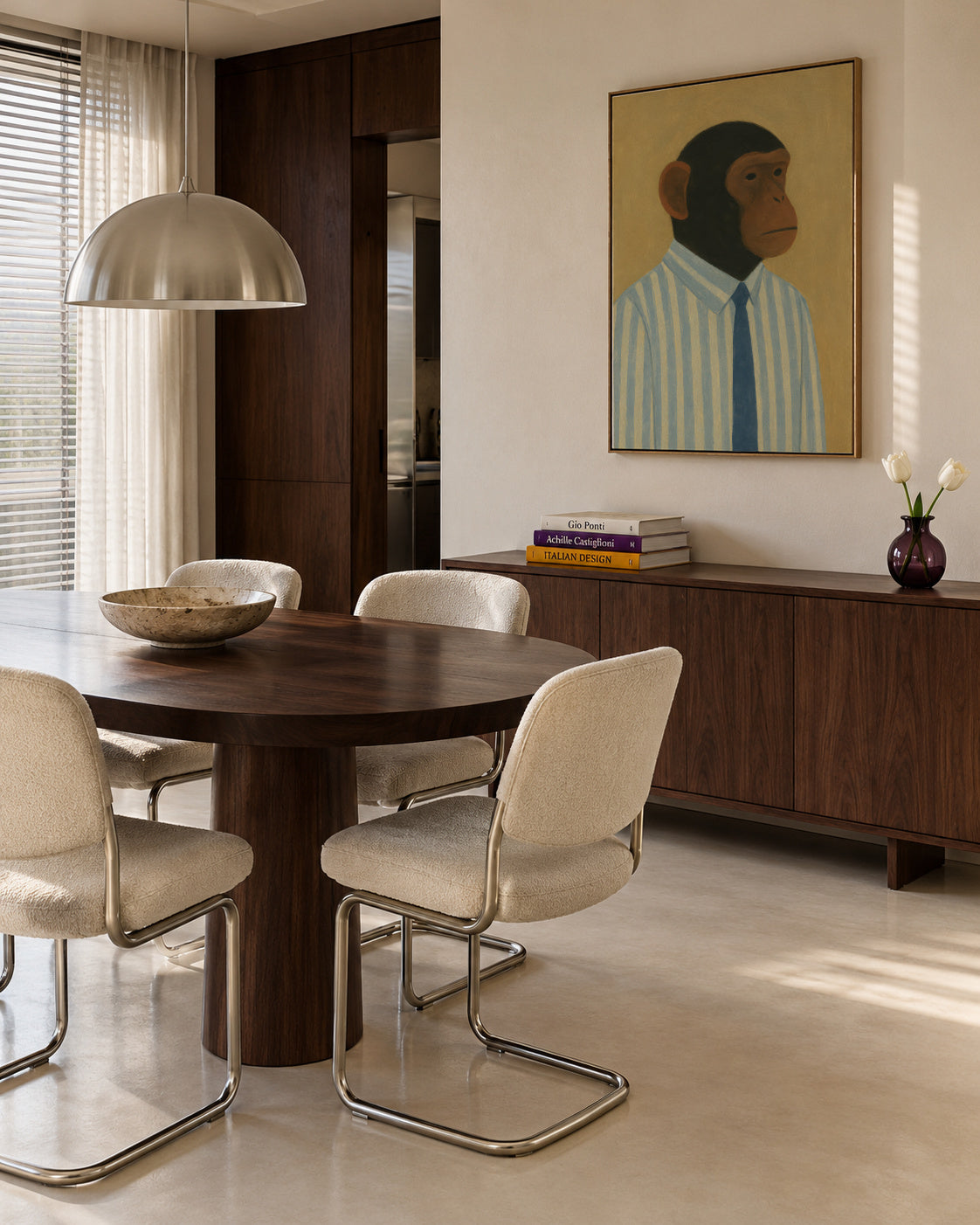 Professional Primate II - Framed canvas in an interior