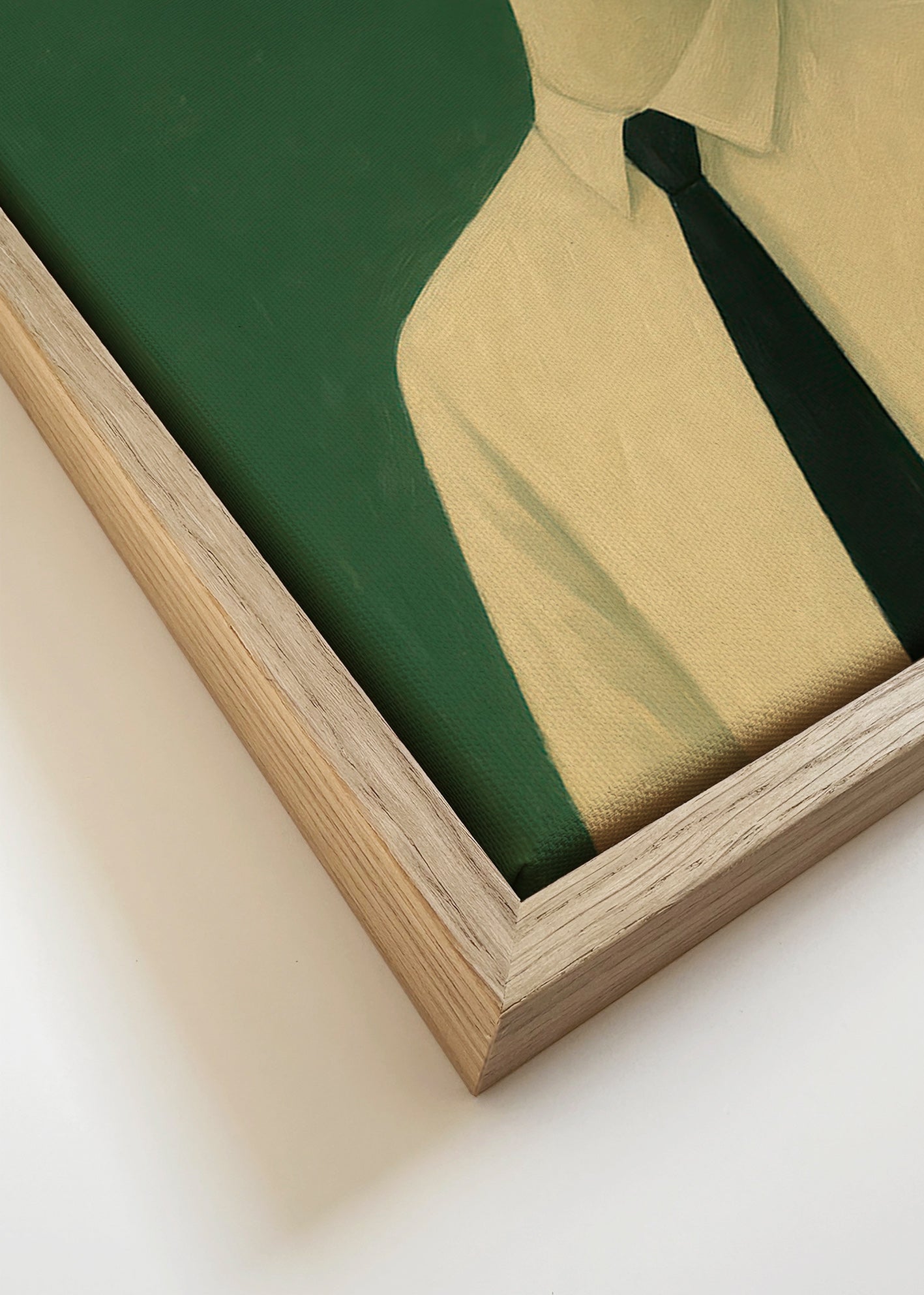 Cuadro ganso ejecutivo en traje – Canvas detail