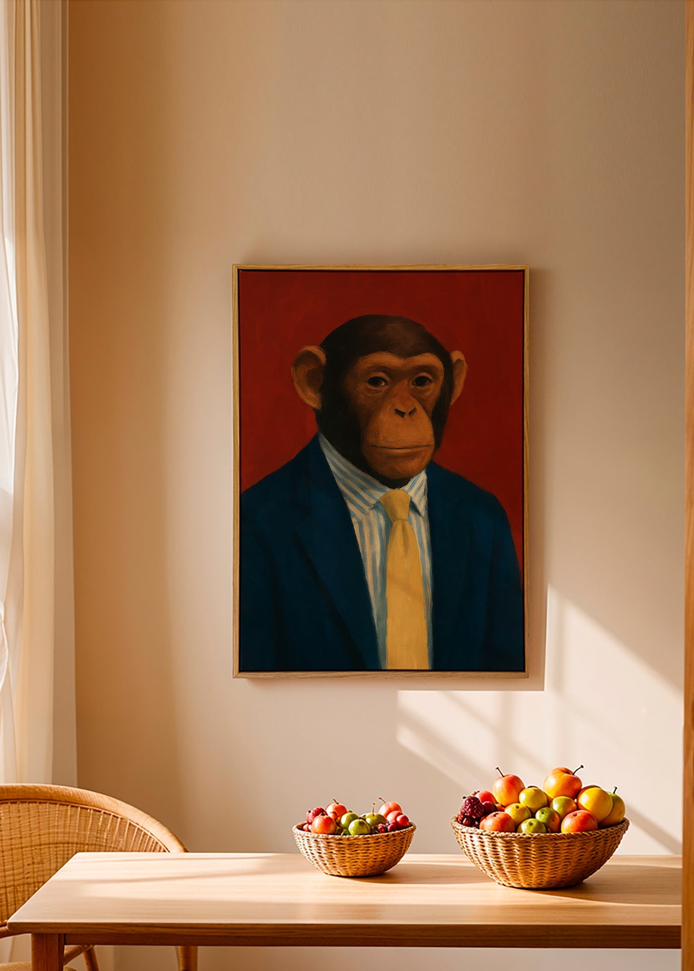 Cuadro chimpancé con traje y corbata – Canvas2