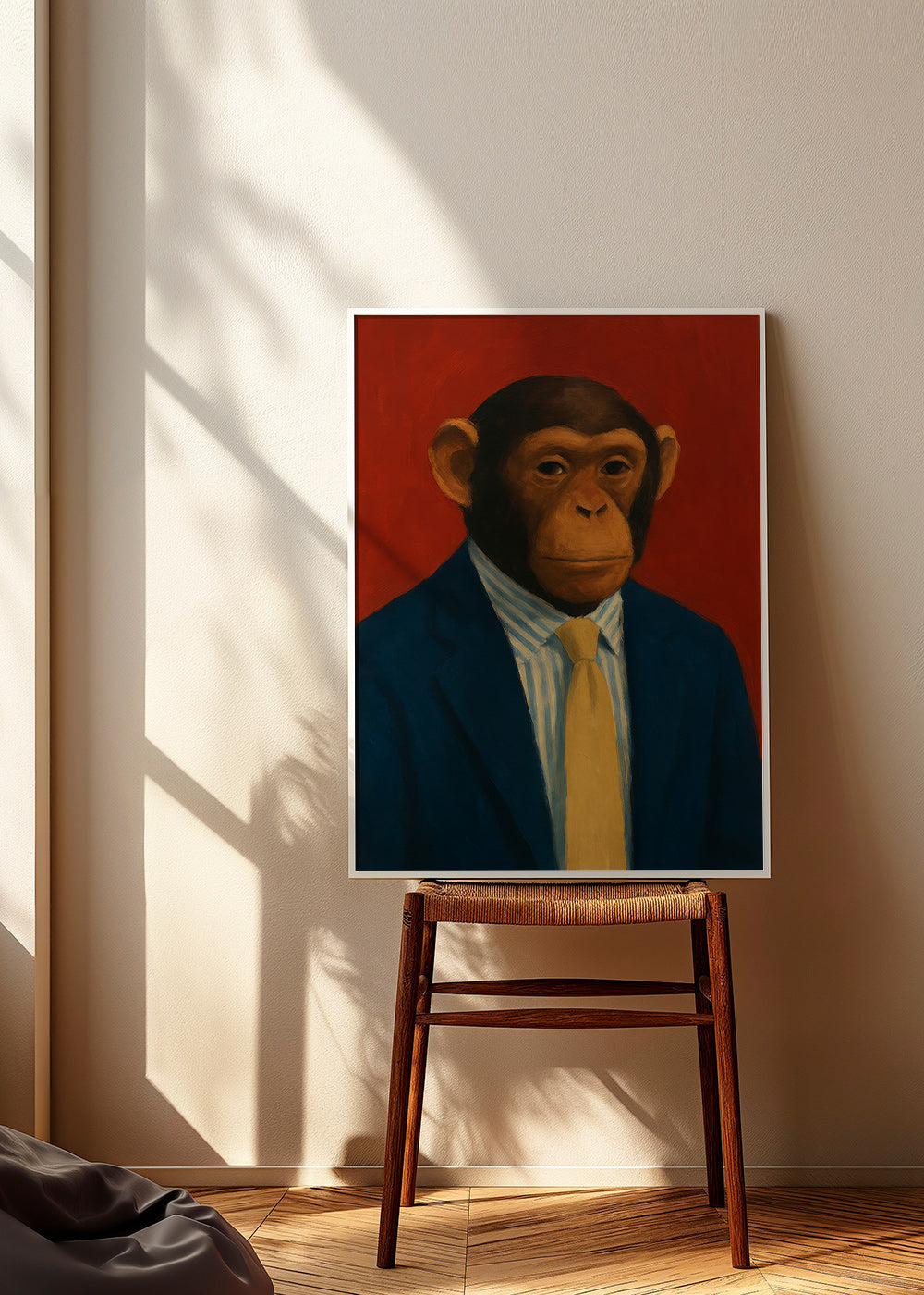 Cuadro chimpancé con traje y corbata – Product1