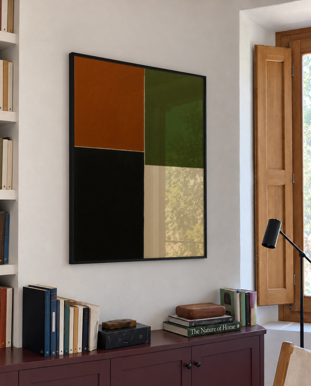 Field Composition I - Framed poster in an interior
