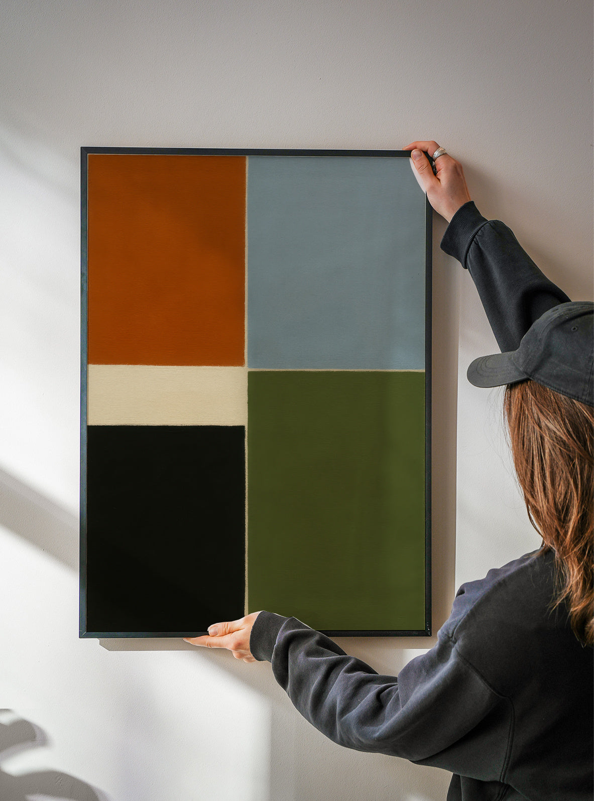 Field Composition III - Framed poster detail