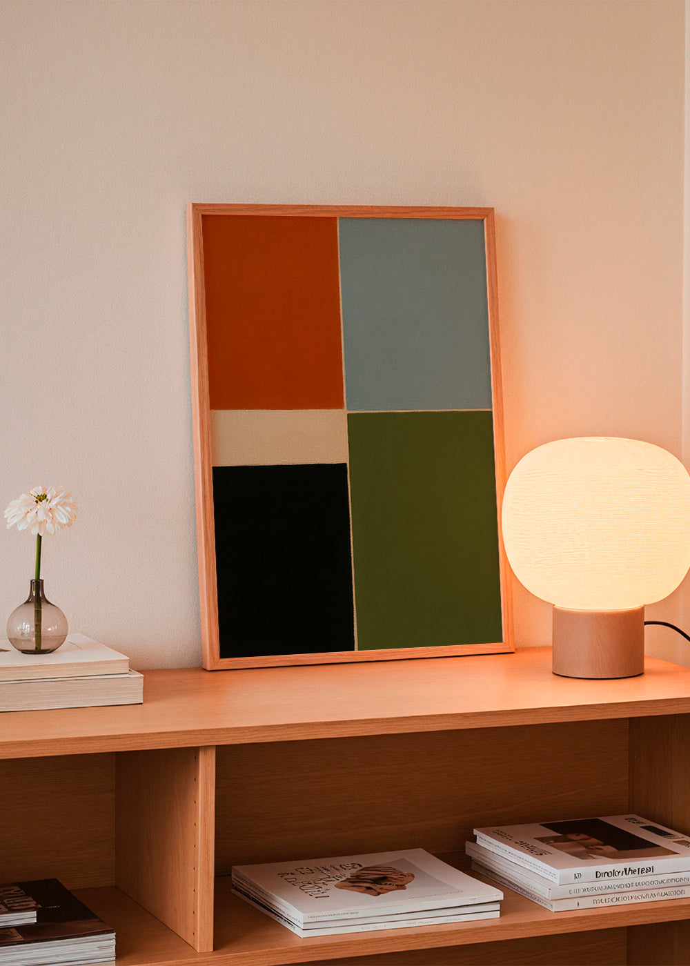 Cuadro geométrico en bloques de color vertical – Product3