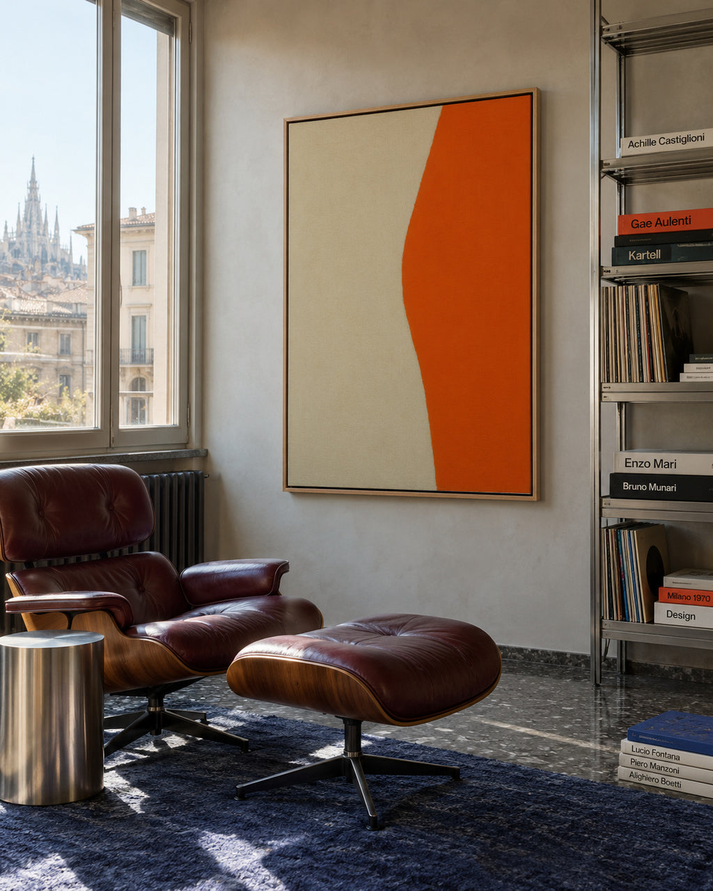 Solar Edge III - Framed canvas in an interior