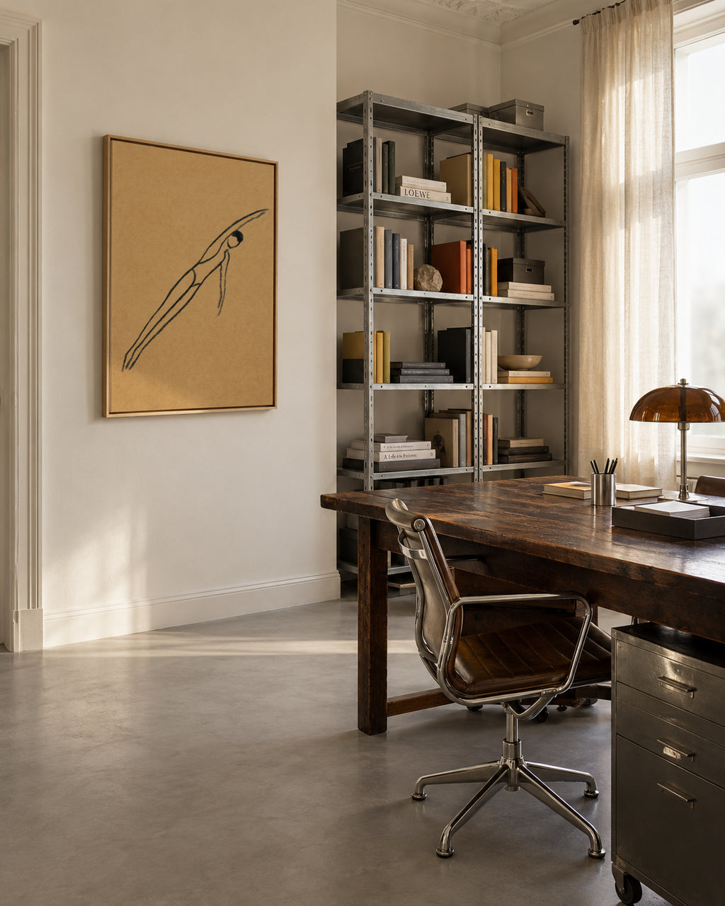 Mid-Air Suspension - Framed canvas in an interior