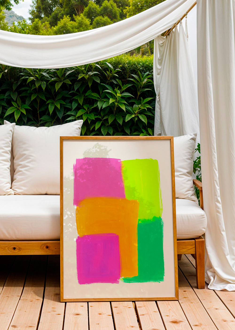 Cuadro abstracto de bloques coloridos – Product2