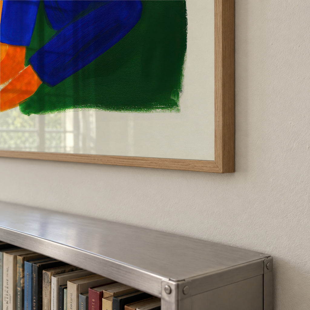 Seated in Color - Framed poster detail