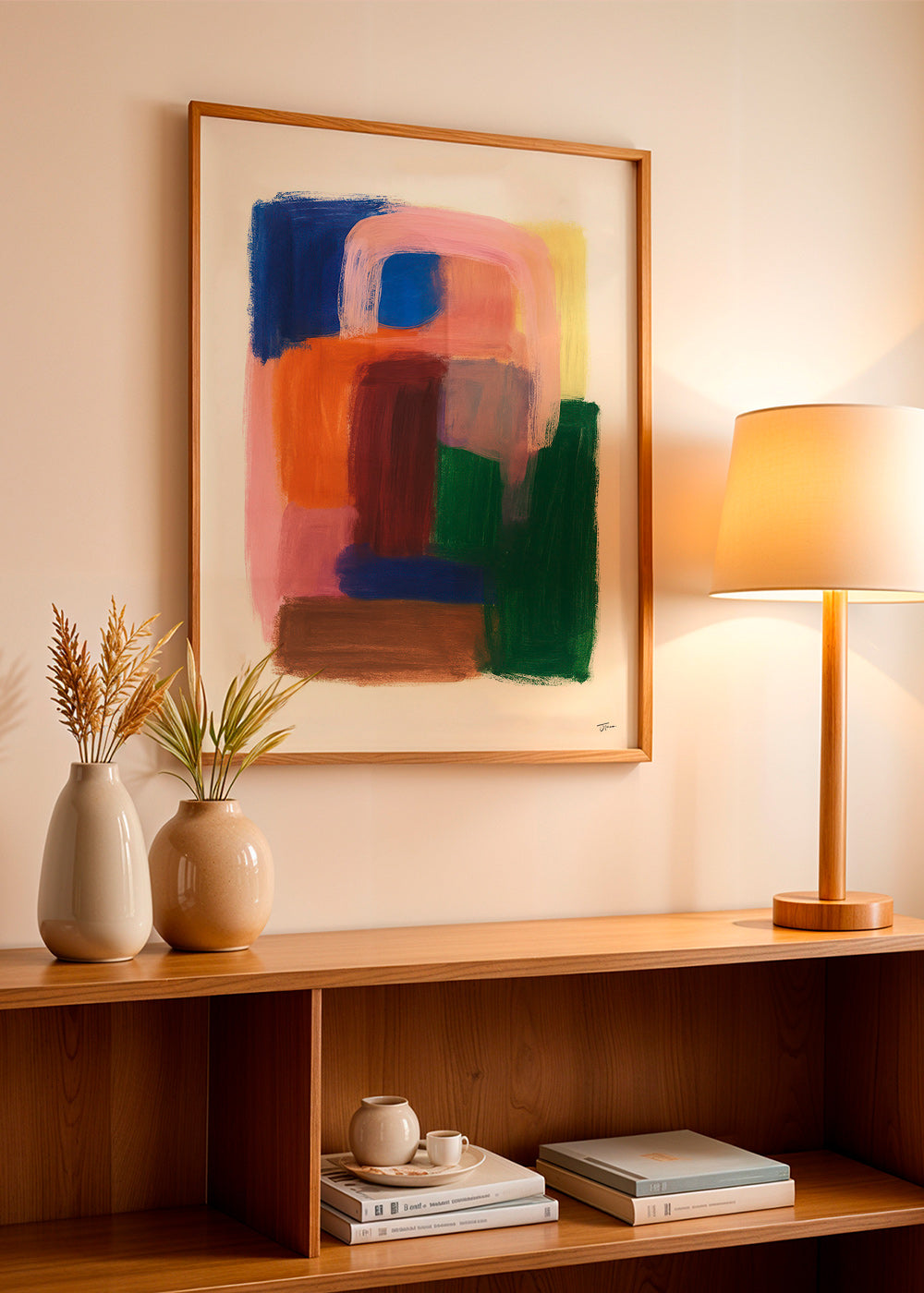 Cuadro abstracto con trazos coloridos – Product2